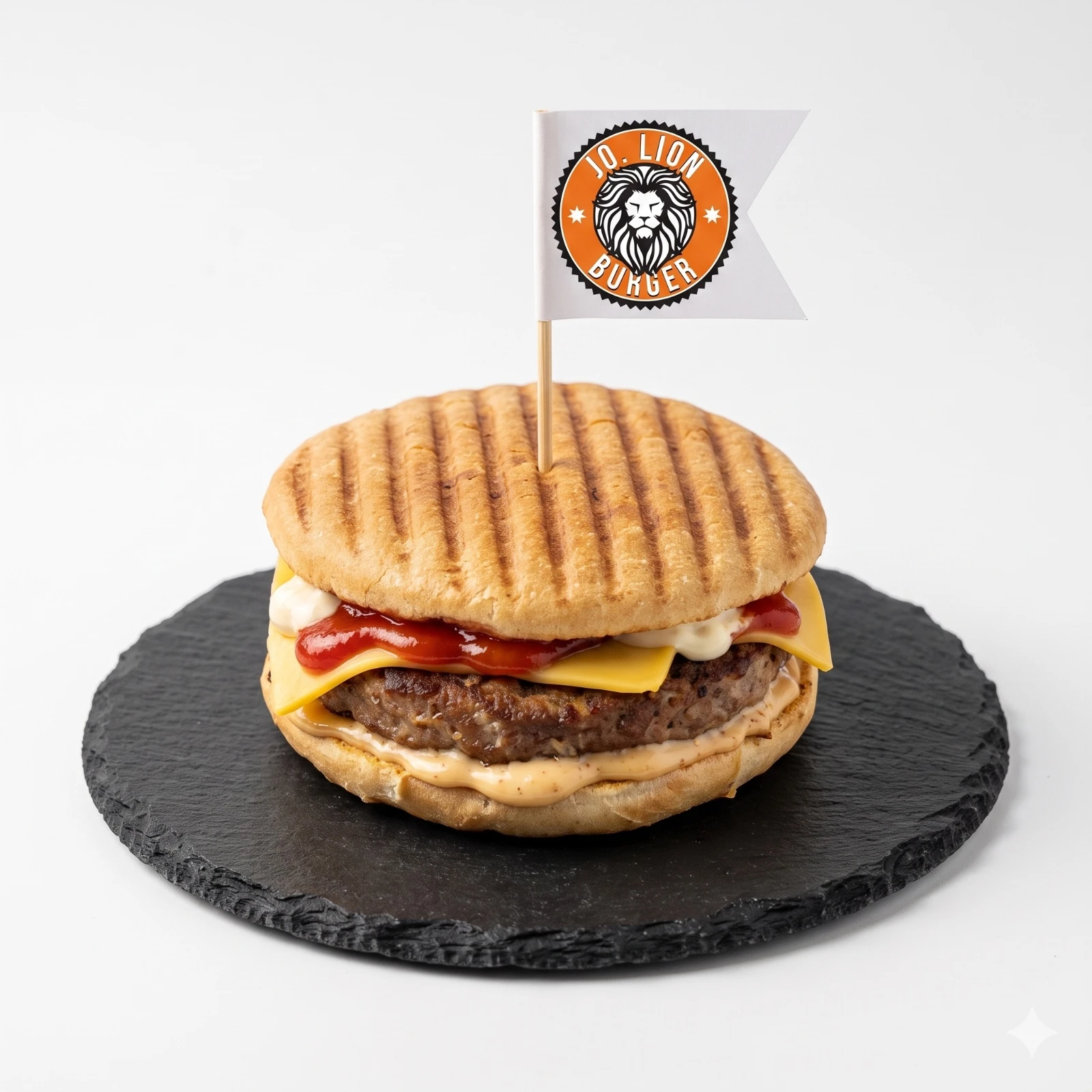 Flat Burger Sandwich